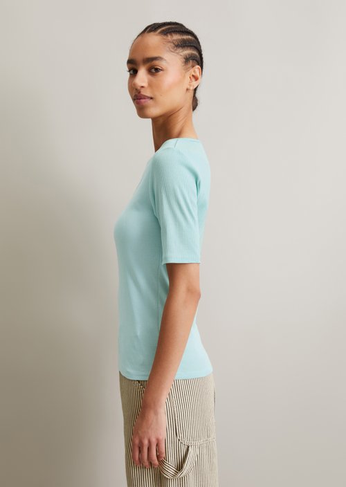 T-shirt slim — Blue Fog