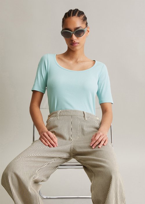 T-shirt slim — Blue Fog