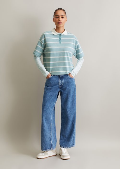 Polo shirt wide — Light Blue