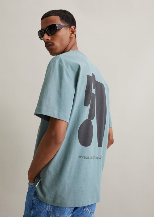 T-shirt oversized — Stone Blue