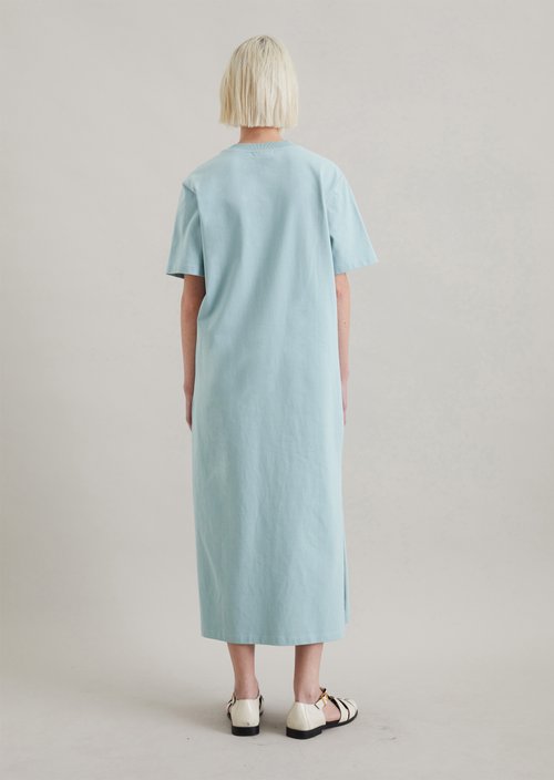 Relaxed T-shirt dress — Blue Fog