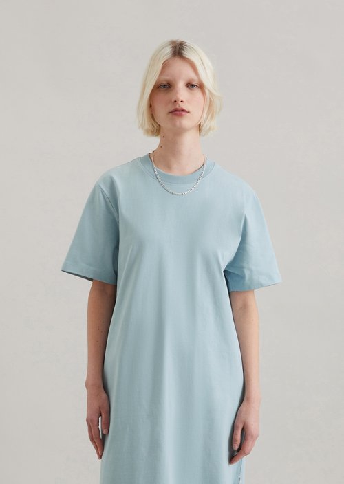 Relaxed T-shirt dress — Blue Fog