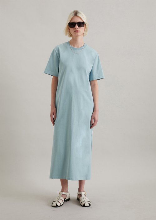 Relaxed T-shirt dress — Blue Fog