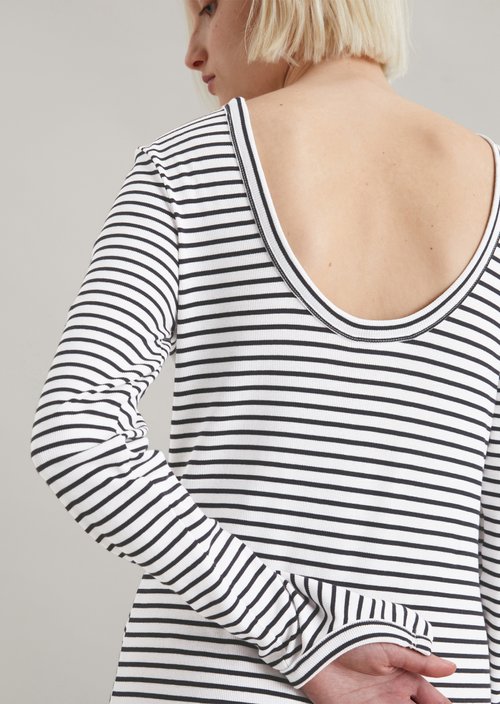 Flared jersey dress — multi