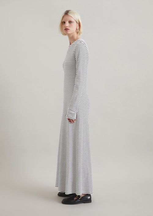Flared jersey dress — multi