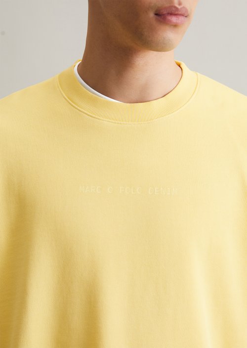 Relaxed sweatshirt — Pale Yellow