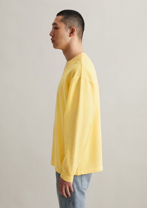 Relaxed sweatshirt — Pale Yellow