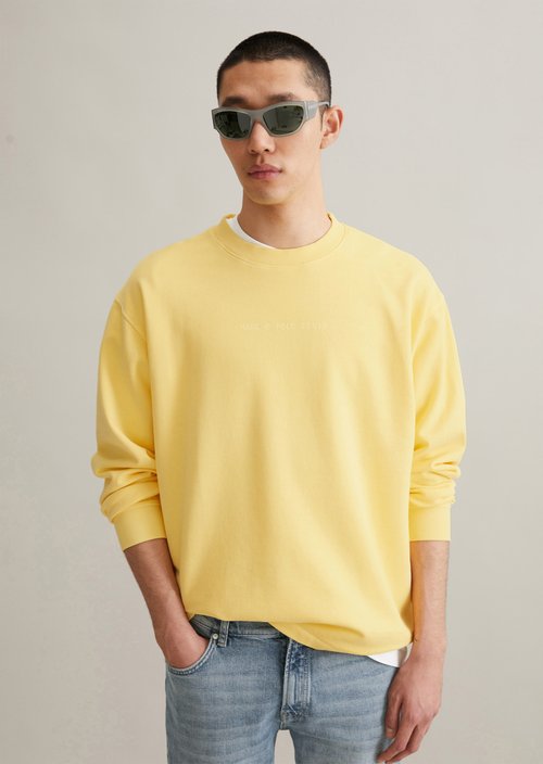 Relaxed sweatshirt — Pale Yellow