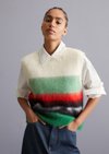 Dark Green Mohair Stripe Knit – Purpose Boutique