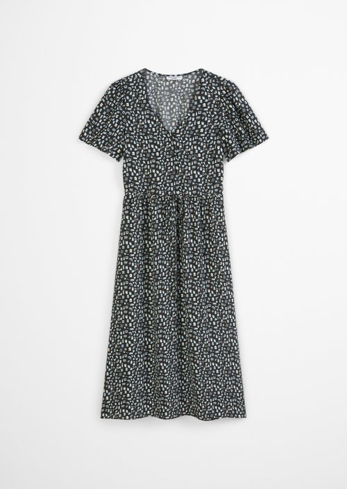 Dress with elastic waist flared — multi