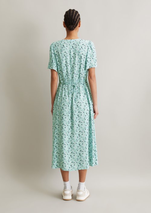 Dress with elastic waist flared — multi