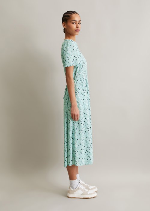 Dress with elastic waist flared — multi