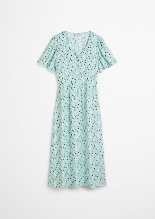 Dress with elastic waist flared — multi