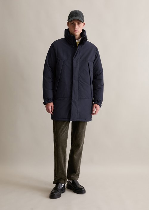 Regular hooded parka — Blue Depths