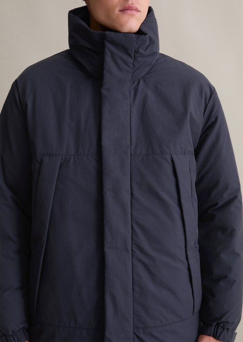 Regular hooded parka — Blue Depths