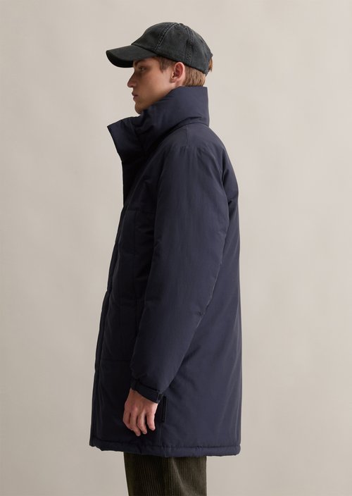 Regular hooded parka — Blue Depths