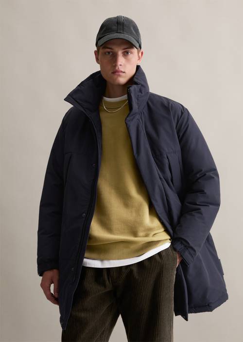 Parka con capucha regular Blue Depths en vista frontal