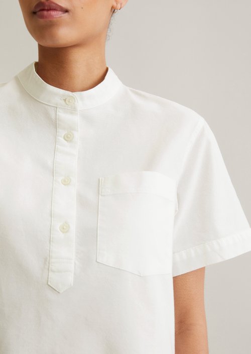 Relaxed blouse — Silky White