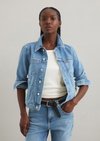 Marc O'Polo Jeansjacke oversize, Damen, blau, Gr. xs, 98% Baumwolle, 2% Elasthan
