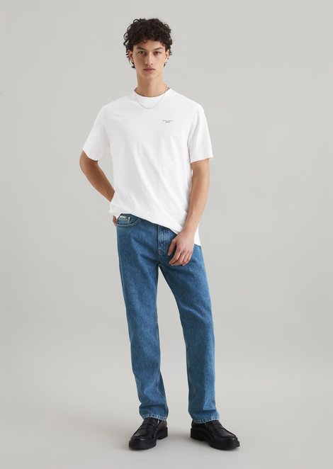 Marc O'Polo Jeans model Sverre recht, Heren, blauw, 31/32, 100% Katoen