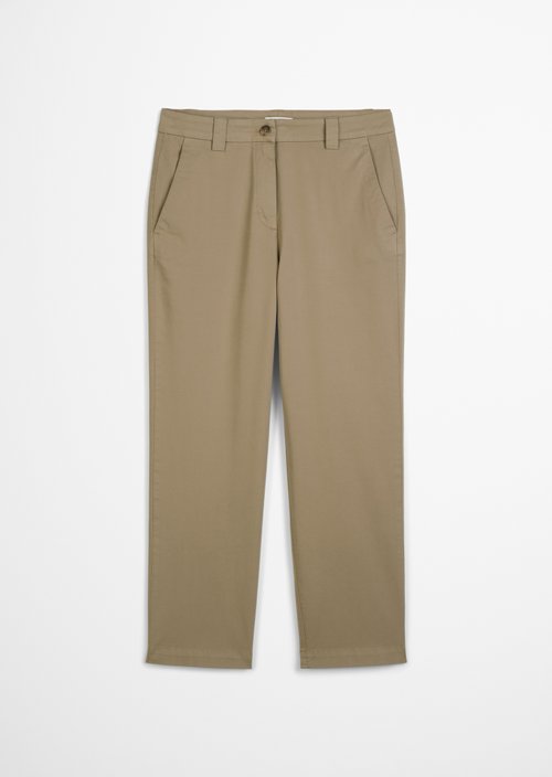 Chino relaxed cropped — Dusky Green