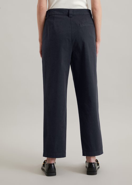 Chino relaxed cropped — Blue Depths (alternate view)