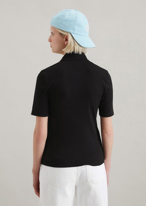 Polo shirt slim — Black