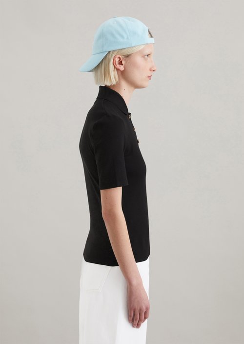 Polo shirt slim — Black