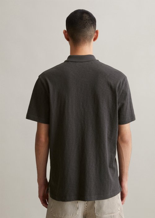DfC polo shirt slub jersey regular — Broken Graphite