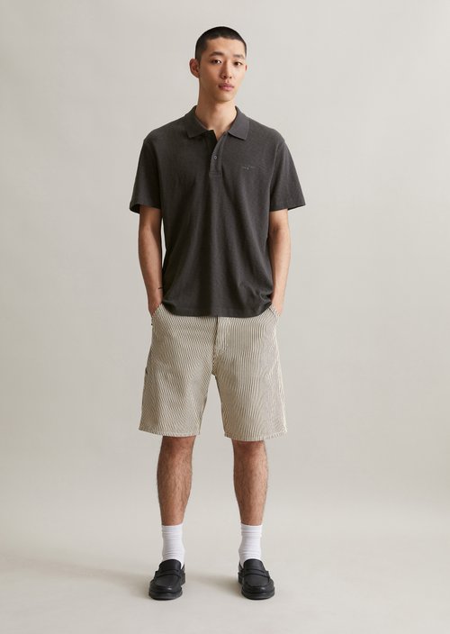 DfC polo shirt slub jersey regular — Broken Graphite
