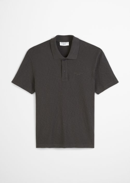 DfC polo shirt slub jersey regular — Broken Graphite