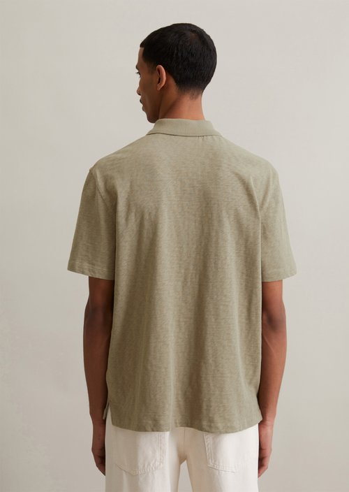 DfC polo shirt slub jersey regular — Dusky Green