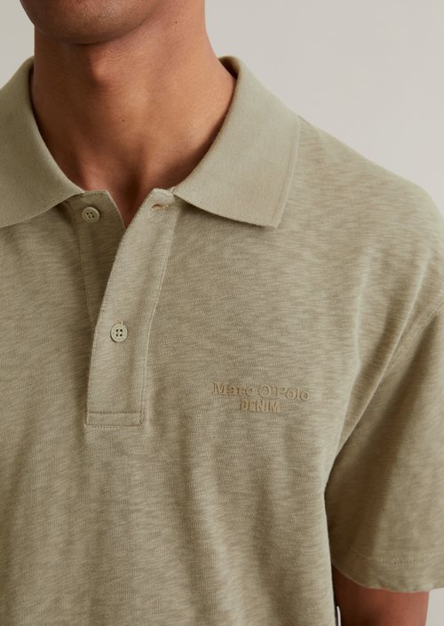 DfC polo shirt slub jersey regular — Dusky Green