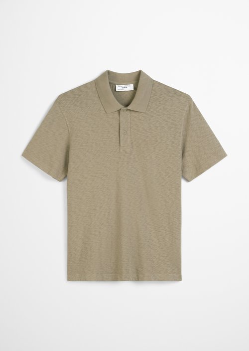 DfC polo shirt slub jersey regular — Dusky Green