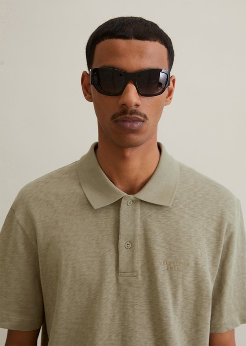 DfC polo shirt slub jersey regular — Dusky Green