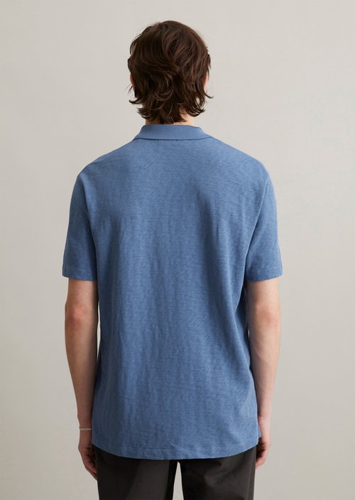 DfC polo shirt slub jersey regular — Cerulean Blue