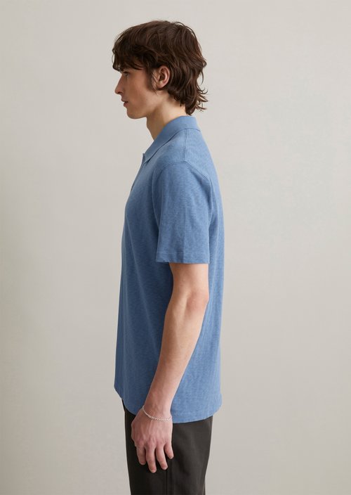 DfC polo shirt slub jersey regular — Cerulean Blue