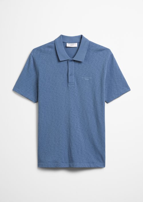 DfC polo shirt slub jersey regular — Cerulean Blue