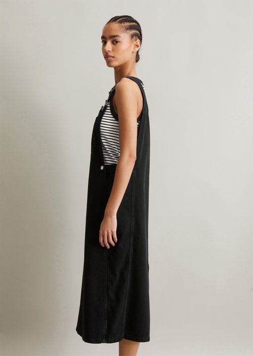Bib dress loose — Black