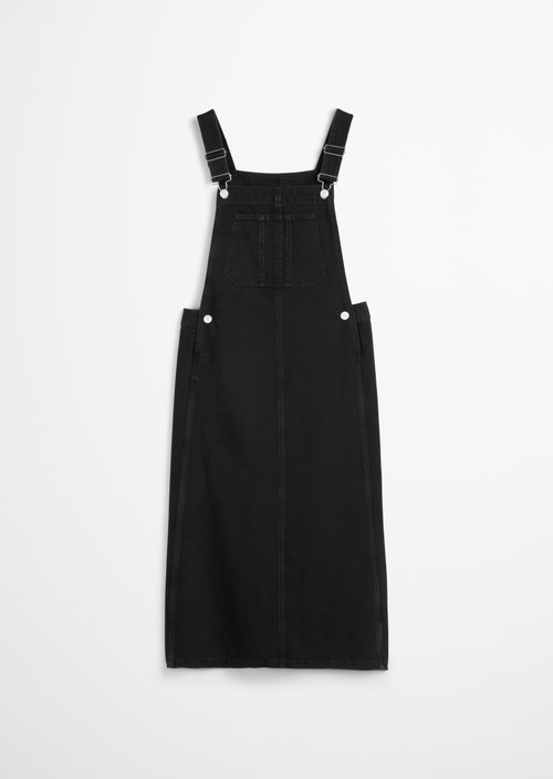 Bib dress loose — Black