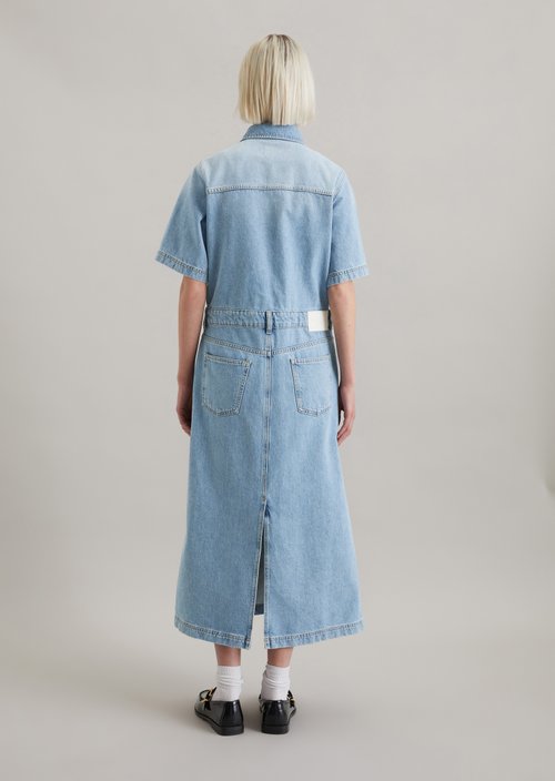 Regular denim dress — Light Blue