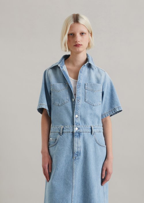 Regular denim dress — Light Blue