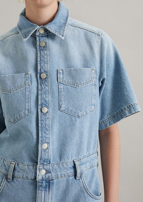 Regular denim dress — Light Blue