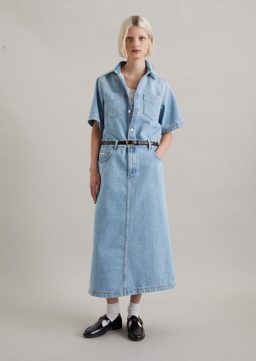 Regular denim dress — Light Blue