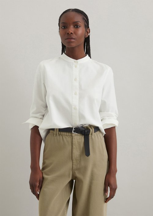 Relaxed blouse — Silky White