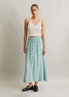 Marc O'Polo Ausgestellter Midirock, Damen, hell Blü, L, 100% Viskose
