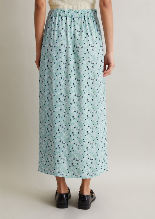 Flared midi skirt — Light Blue