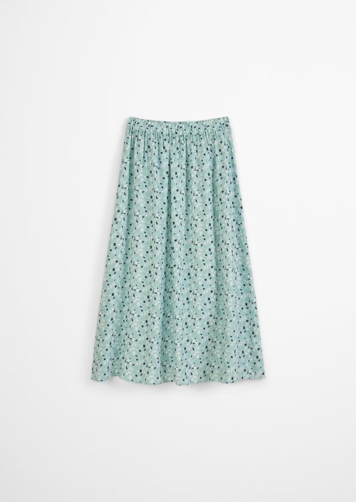 Flared midi skirt — Light Blue