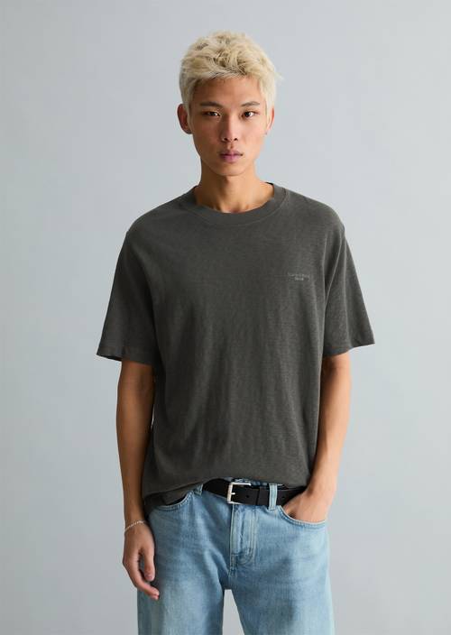 T-shirt regular Pewter Grey in front view