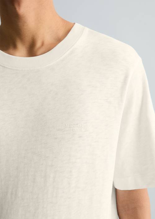 T-shirt regular Silky White in detail view